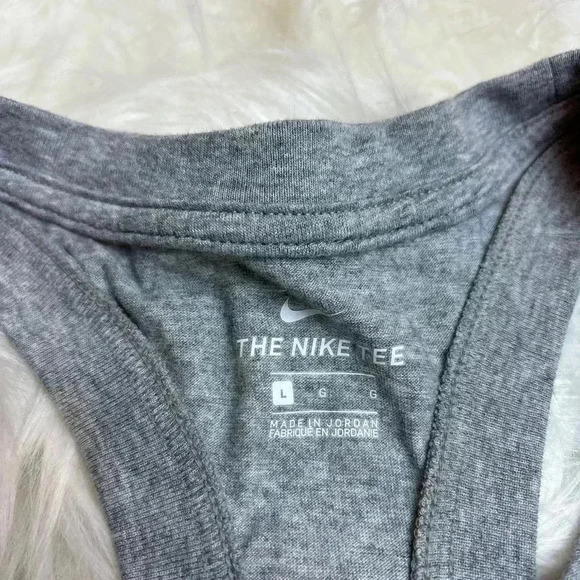Nike Retro Racerback Activewear Tank Gray Size L - Picture 3 of 6